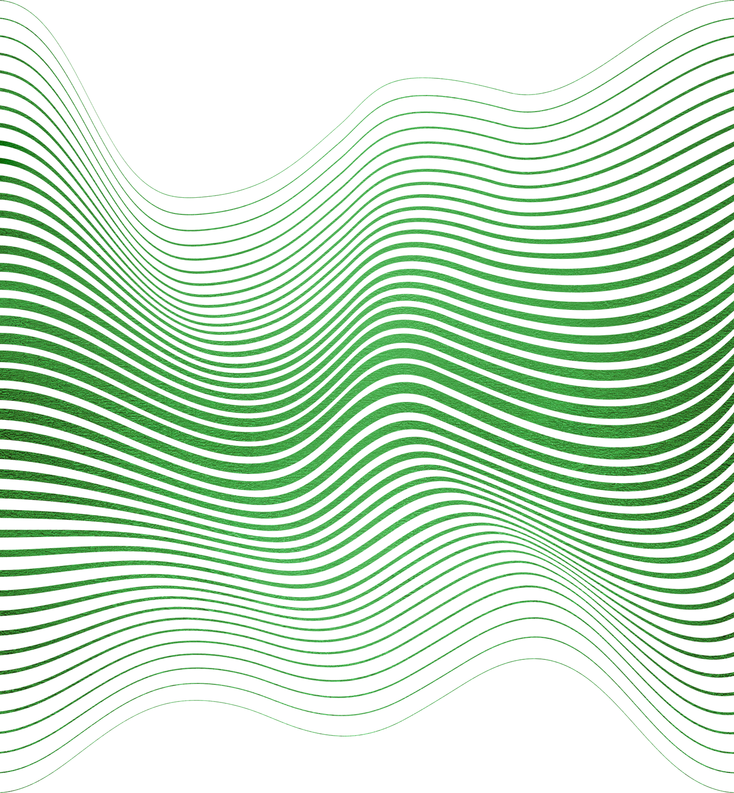Green textured line wave shape